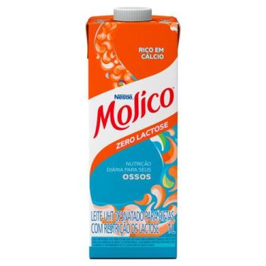Imagem de Leite UHT Desnatado Zero Lactose Molico 1L com Tampa