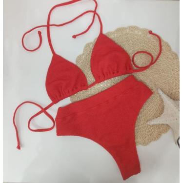 Imagem de Biquini Cintura Ata Vermelho - Liberty Moda Praia