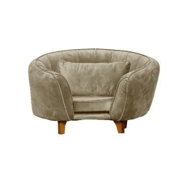 Imagem de Poltrona Cama Caminha Pet Baby Laddi Veludo Capuccino Dvinn