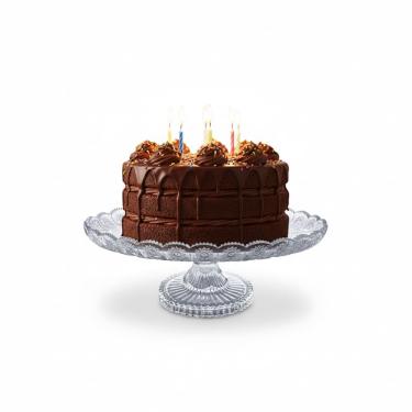 Imagem de Prato Para Bolo E Doces Com Pé Bohemia 28cm Casambiente