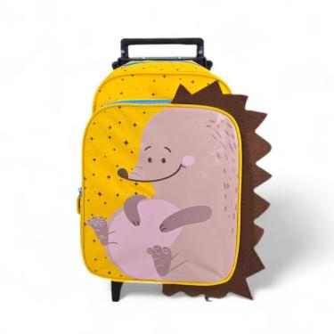 Imagem de Mochila media escolar passeio rodinha bichinho animais zoo