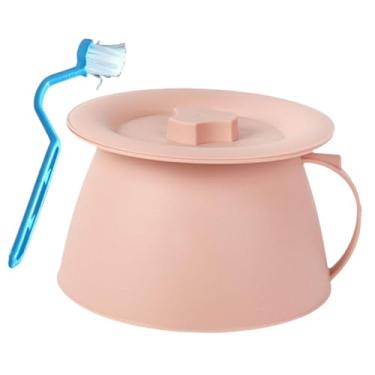 Imagem de Kokiya Bacia de cuspideira doméstica espessada, mictório noturno para idosos, vaso sanitário multiuso para quarto interno, crianças, homens e mulheres, Rosa
