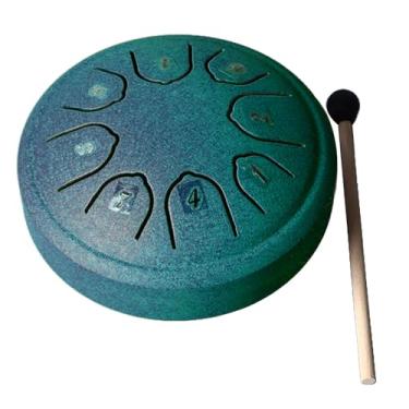 Imagem de Acouto Língua de Aço - Língua 4,5 Polegadas 8 C Key de Aço Carbono Iniciante Adulto - Pan Instrumentos Musicais/Bateria e Percussão/Percussão de Concerto/Tambores de (Verde)