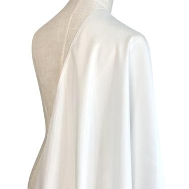 Imagem de 16 Momme Natural Silk Viscose Sarja, Tecido Telas Tule, Vestidos de Noite para Costurar por Jardas SVT16L (Branco Natural, 5 jardas)
