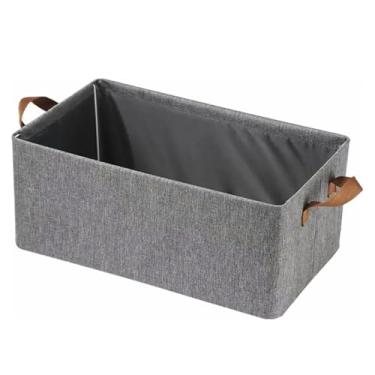 Imagem de Caixa Organizadora Cesto Dobrável Guarda Roupa Closet Grande