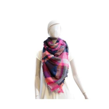 Imagem de Lenço Maxi Wool 140x140cm para climas frios - Genérico - Lightbek Offi