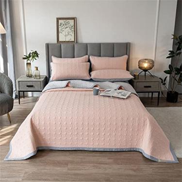 Imagem de AKALNNB Jogo de lençol de cama acolchoado lavado com tatami, conjunto de três peças, quatro estações, universal