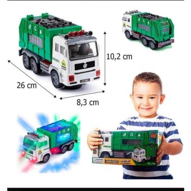 Imagem de Caminhão de lixo de brinquedo Trail Collector Camion com luzes e som