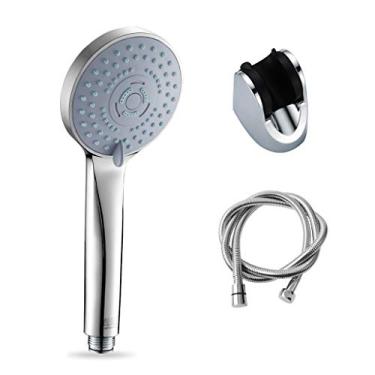 Imagem de WYUYIWH Cabeça de chuveiro pressurizada de mão cabeça de chuveiro pressurizada doméstica cabeça de chuveiro banheiro chuveiro