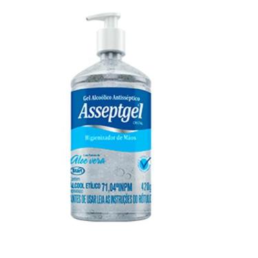 Imagem de Gel Antisséptico Asseptgel Cristal +Aloé Vera - Asseptgel  Start, 420g