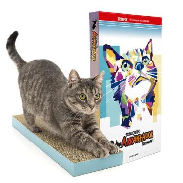 Imagem de Arranhador Para Gato de Papelão Interativo Anti Estresse Evita Arranha