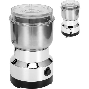 Imagem de Moedor de café elétrico, em aço inoxidável elétrico Café Noz Grão Erva Triturador Moinho Liquidifica  - 110V