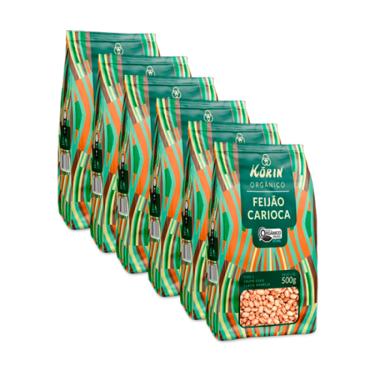 Imagem de Kit 6X: Feijão Carioca Orgânico Korin 500g