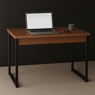 Imagem de Mesa de Escritório Moderna com Estrutura Reforçada e Design Funcional – Ideal para Home Office, Estudo e Trabalho Diário (PRETO/NATURE)