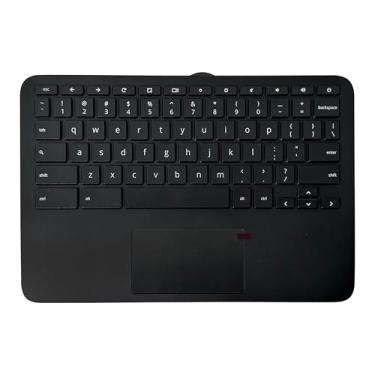 Imagem de Lenboes Capa superior de apoio para as mãos de laptop com teclado americano e touchpad de substituição para HP Chromebook 11 G9 EE (Intel) M47382-001 M51829-001 (não para 11MK G9 EE)