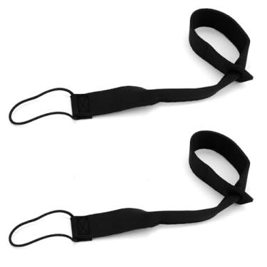 Imagem de Ajustável Coleira para Luva de Esqui, Unissex Tiras Pulso Luva Snowboard com Design Algemas Elástico para Montanhismo Esqui Snowboard Acessórios Esportivos (Preto)