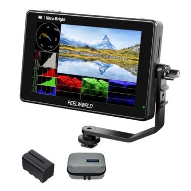 Imagem de FEELWORLD LUT7 Câmera com tela sensível ao toque ultra brilhante de 7 polegadas 2200nit monitor de campo DSLR com sensor de luz automático de forma de onda 3D Lut 1920 x 1200 entrada HDMI 4K