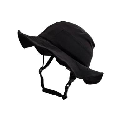 Imagem de YIJU Capacete de bicicleta, boné adulto, elegante, proteção solar, chapéu tipo pesca, para mulheres, unissex, ciclismo, equitação, Black L