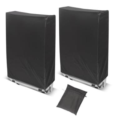 Imagem de Capas de cadeira dobráveis com gravidade zero, 2 peças, à prova de poeira, à prova d'água, tecido Oxford, 420D, capas para móveis de gramado, resistentes a todos os climas, capas de cadeira