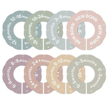 Imagem de LEMBANG Divisórias de roupas de bebê para armário, organizador de roupas para berçário de meninos e meninas, de recém-nascido a 24 meses.