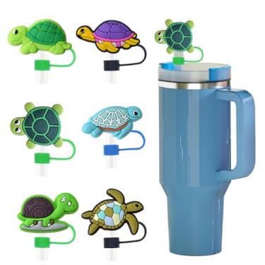 Imagem de Diferentes tampas de palha para copo Stanley, 10 mm de diâmetro, à prova de poeira, reutilizável, fofo, protetor de canudo