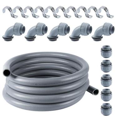 Imagem de Conduíte elétrico flexível de PVC à prova de líquidos Neorexon 3,2 cm 