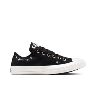 Imagem de Converse Tênis feminino Chuck Taylor All Star cano baixo, Preto/Garça/Lilás Altitude, 5.5 Women/3.5 Men