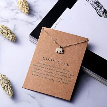 Imagem de Colares de Amizade para Mulheres Adultos Going Places Colar Boa Sorte Presentes para Mulheres Colegas de Trabalho, regular, Aço inoxidável, Sem Pedra Preciosa