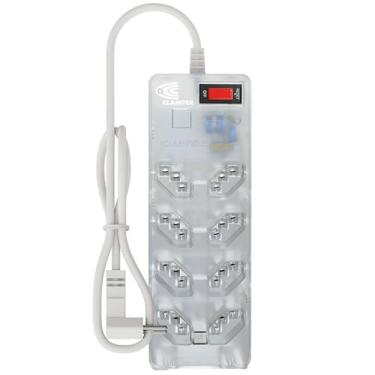 Imagem de Filtro de Linha iCLAMPER Energia 8 com Proteção contra Surtos Elétricos(DPS) 8 Tomadas, 3 Pinos, 10 Amperes para PC, Notebook, Roteador, Monitor, Impressora, PS5, Alexa e etc, Bivolt, Cabo de 1m
