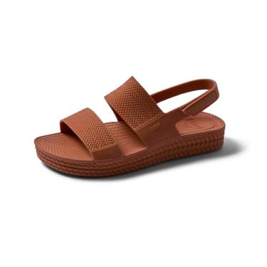 Imagem de REEF Sandália plataforma feminina Water Vista, adequada à água, tira de velcro ajustável, Adobe, 34