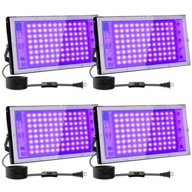 Imagem de Pacote com 4 unidades Black Light Indmird UV de 100 W para Glow Party 