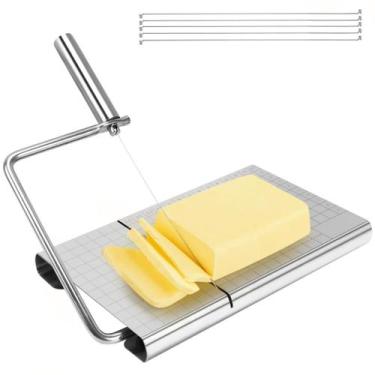 Imagem de Cortador Manual Fatiador de Queijo e Frios com Fio com Base Guiada e R