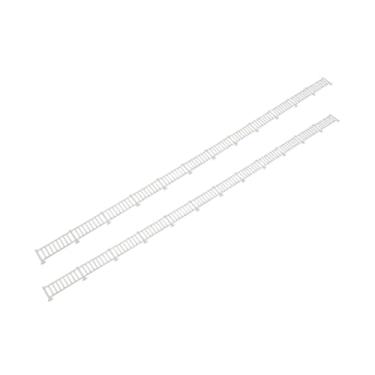 Imagem de Fenteer 2 peças de cercas em miniatura brancas para decoração de cenários de casas de bonecas, dioramas e jardins de fadas, Escala 1:50