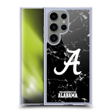 Imagem de Head Case Designs Capa de gel macia de mármore preto e branco oficialmente licenciada pela Universidade do Alabama UA compatível com Samsung Galaxy S24 Ultra 5G e compatível com acessórios MagSafe