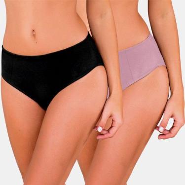 Imagem de Kit/2 Calcinha Love Secret 899305 Basic Modal T. P/GG, G, 562, Preto, 