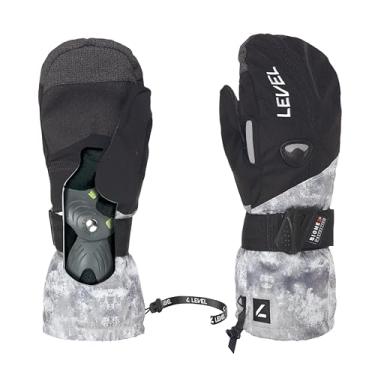 Imagem de Level Luvas Fly Ski e Snowboard – Proteção de pulso Biomex, inserção à prova d'água Membra‑Therm Plus, luva de punho com cordão elástico, forro de lã removível, índice de calor 3000 – padrão, 11-4GG