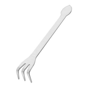 Imagem de KiBcsLic Ancinho de 3 pontas para bonsai, ferramenta para soltar o solo de árvores de bonsai, mini ancinho de jardinagem, cultivador para canteiros de flores, 24cmx3cm