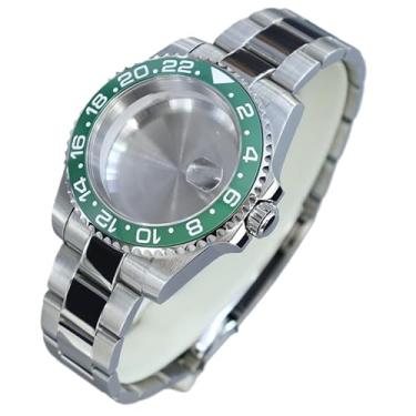 Imagem de FEIYASHI Caixa de relógio de mergulho masculina de aço inoxidável GMT bisel de cerâmica preto/azul para movimento NH35/NH36 Miyota8215 8205 2824, Tampa inferior sólida 3, For ETA2824 PT5000 Movement