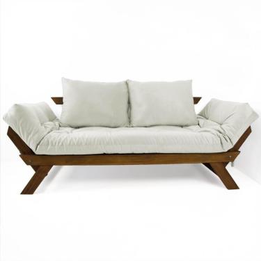 Imagem de Sofá Japão Futon Acquablock Madeira Cor Imbuia