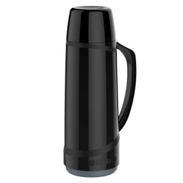 Imagem de Garrafa Térmica Cristal 1 L Preta Soprano, 1L, Preto