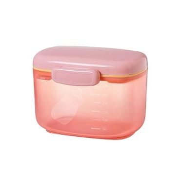 Imagem de Caixa de Leite em Pó Armazenamento Camadas Design para Quantidades Diferentes Selagem Excelente trava -Proof Fácil Transportar Fórmula Infantil