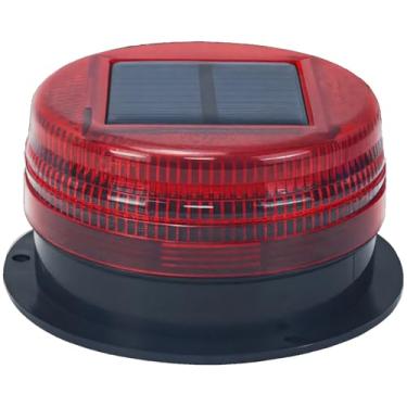 Imagem de 12 x 12 x 6,5 cm, luz solar para veículos de construção, aviso de LED, segurança noturna, material abdominal, monocristalino de alta eficiência, em laranja, vermelho, azul, verde