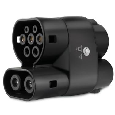Imagem de GUWIEYG Adaptador CCS1 para CCS2 DC 1000V 400A CCS1 Carregador para CCS2 EVs Tipo 1 para Tipo2 Conector de Carregamento para Carro de Veículo Elétrico