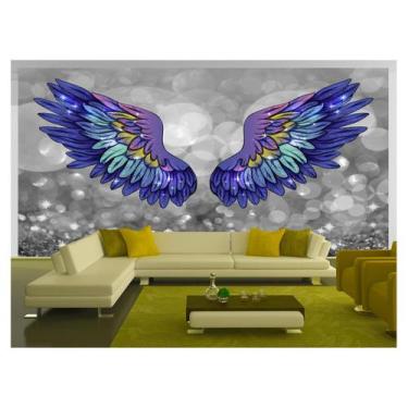 Imagem de Papel De Parede 3D Arte Asas Selfie Insta Cores 3,5M Tra293 - Você Dec