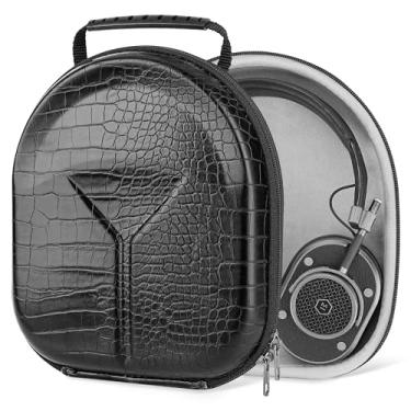 Imagem de Geekria Capa protetora para fones de ouvido intra-auriculares, capa rígida de substituição com armazenamento de cabos, compatível com fones de ouvido Soundcore, JBL, B&O (preto)