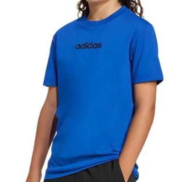 Imagem de Camiseta Adidas Logo Linear Infantil Azul-Unissex