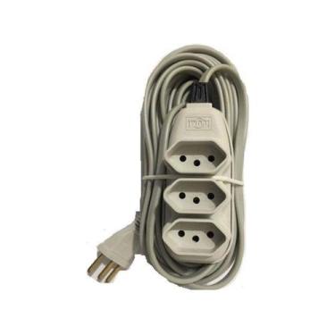 Imagem de Extensão Elétrica 5m Cinza Ilumi