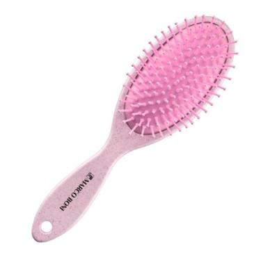 Imagem de Escova De Cabelo Oval Feita Com Palha De Arroz Marco Boni, Rosa