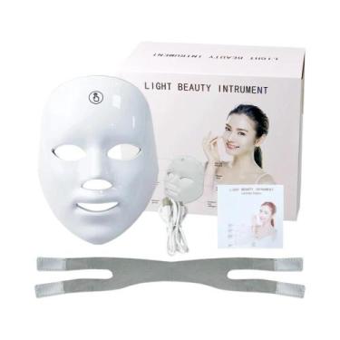 Imagem de Máscara Facial LED De 7 Cores Para Rejuvenescimento Da Pele, Clareamen
