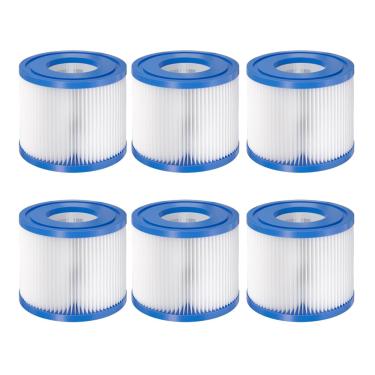 Imagem de LBLVBNEWD Pacote com 6 cartuchos de filtros de banheira de hidromassagem tipo VI de substituição para banheira de hidromassagem Saluspa compatível com Lay-Z-Spa, Coleman SaluSpa 90352E, 58323E, 58323